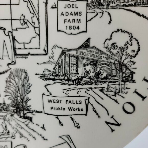 1968 Kettlesprings Kilns Collector Plate The‎ Town of Aurora Sesquicentennial - Picture 5 of 9